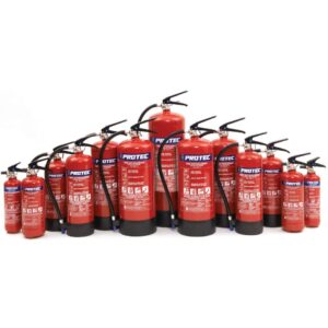 Fire Extinguishers, Assorted Type, Weight & Classes